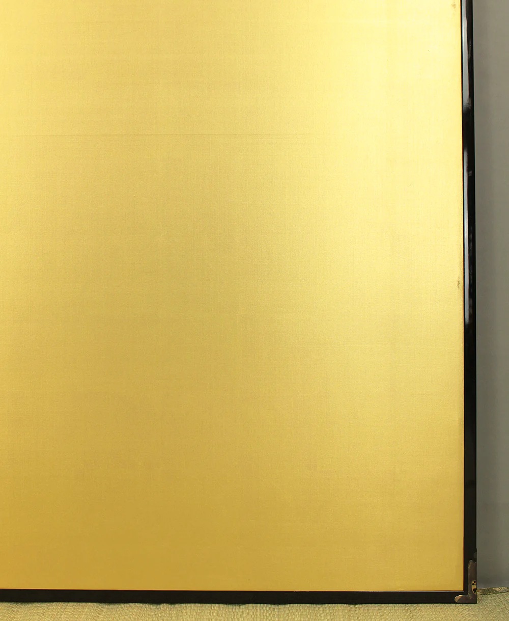 Gold-Leaf Room Divider Byobu Two Panels Folding Screen VA702 - Image 11