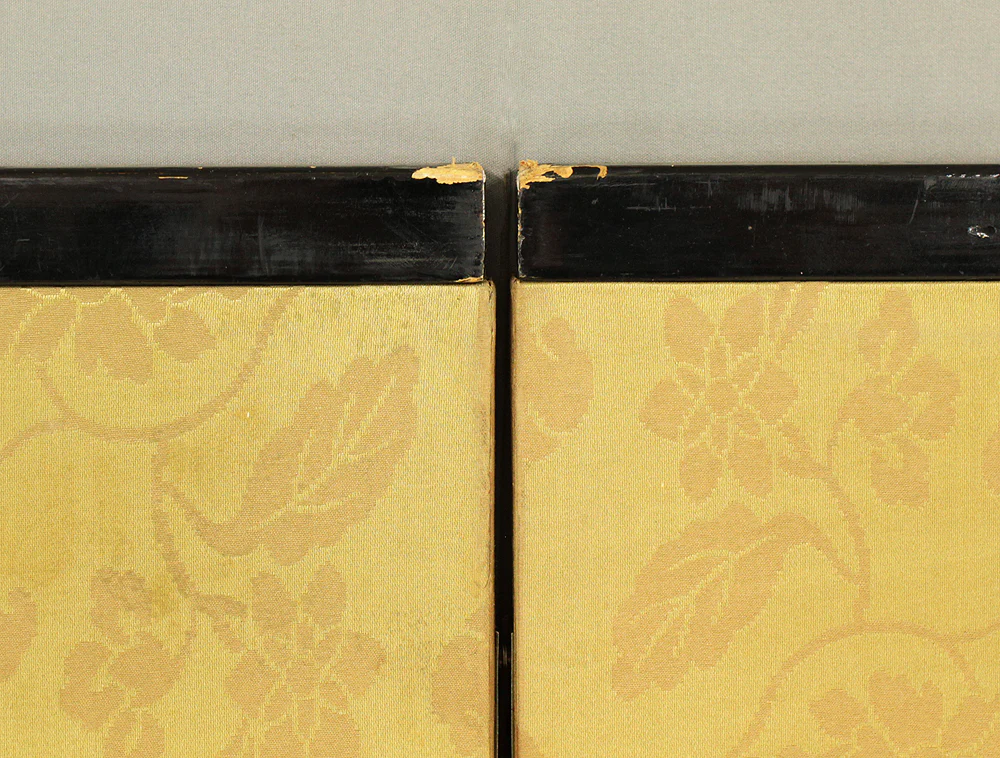 Gold-Leaf Room Divider Byobu Two Panels Folding Screen VA702 - Image 21