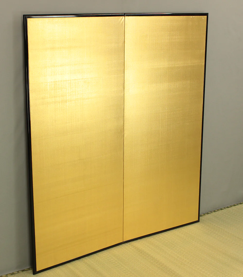 Gold-Leaf Room Divider Byobu Two Panels Folding Screen VA703 - Image 15