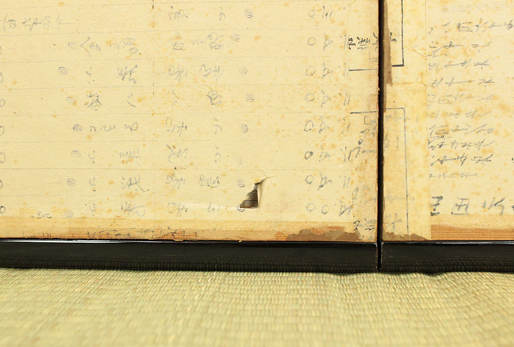 Gold-Leaf Room Divider Byobu Two Panels Folding Screen VA703 - Image 22