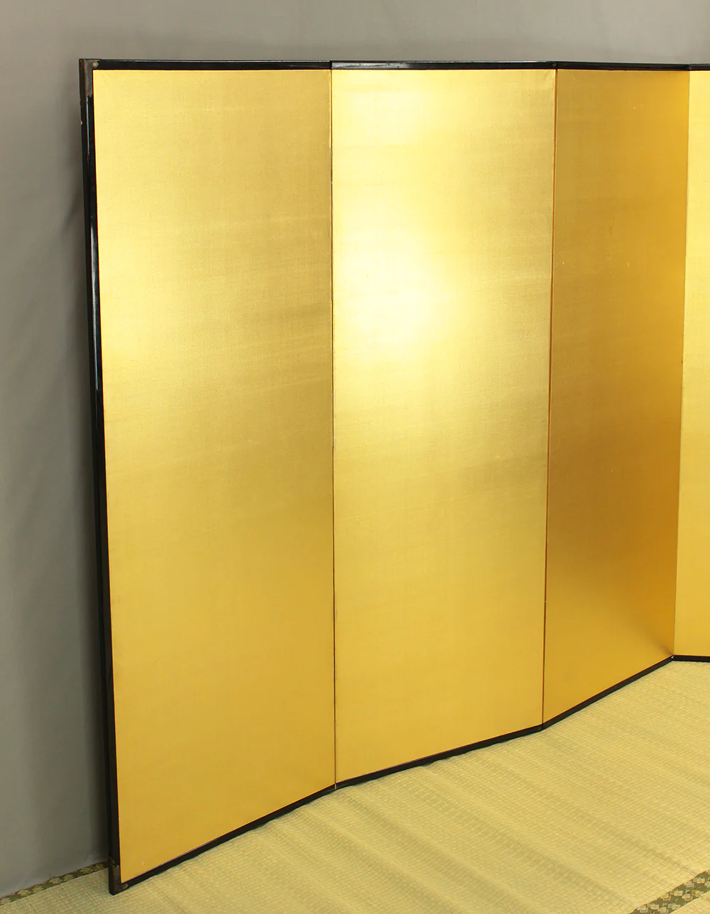 Gold-Leaf Room Divider Pair of Byobu Six Panels Folding Screen VA701 - Image 51