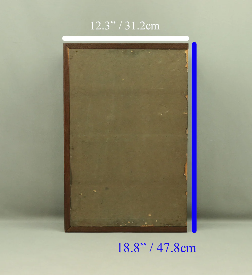 Gold-leaf Small type Room divider Japanese Aged antiques Byobu 6 panels Folding screen V711 - Image 32