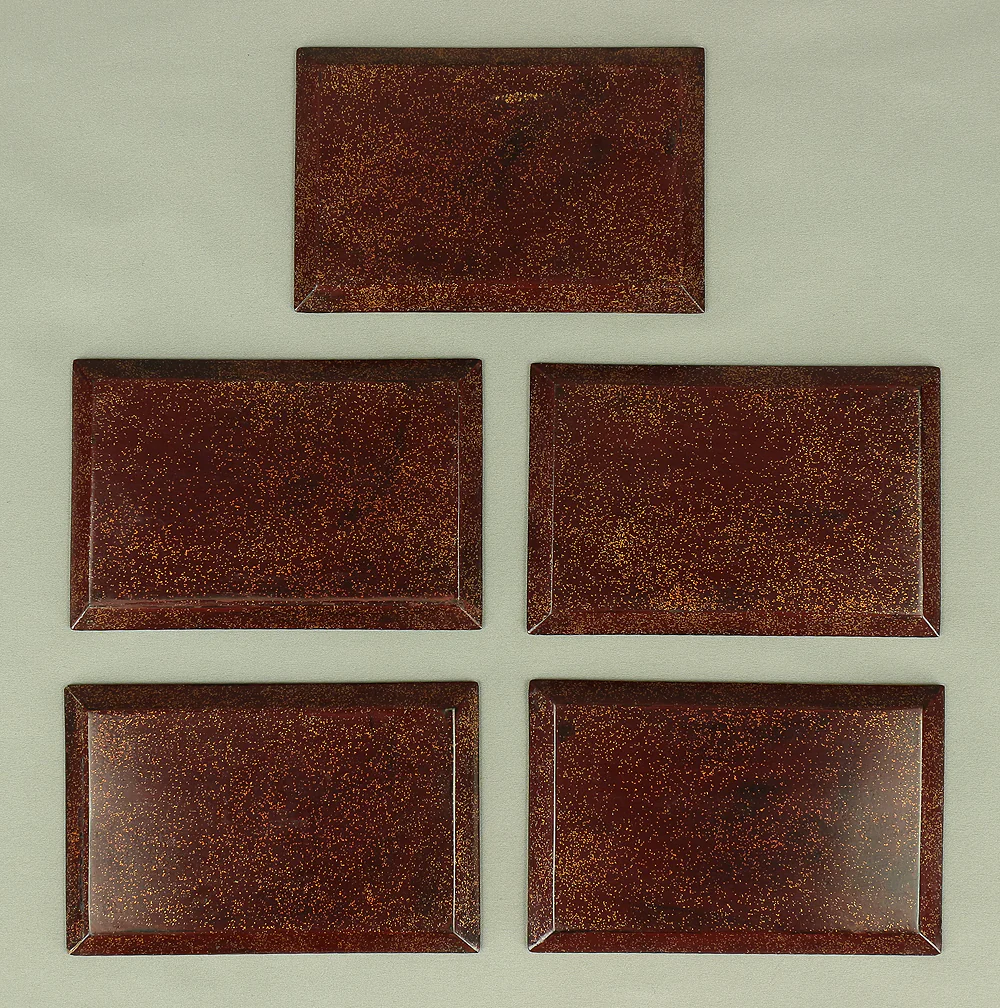 Gold Makie Lacquered Plum Wisteria Paulownia and Cherry Blossom Pattern Portable Lunchbox Set Four-Tiered Box Jubako Two Sake Bottles, Sakazuki and Plates (Kochu 行厨 Hanami Bento 花見弁当 Nodate Bento 野点弁当) with Box VA233 - Image 72