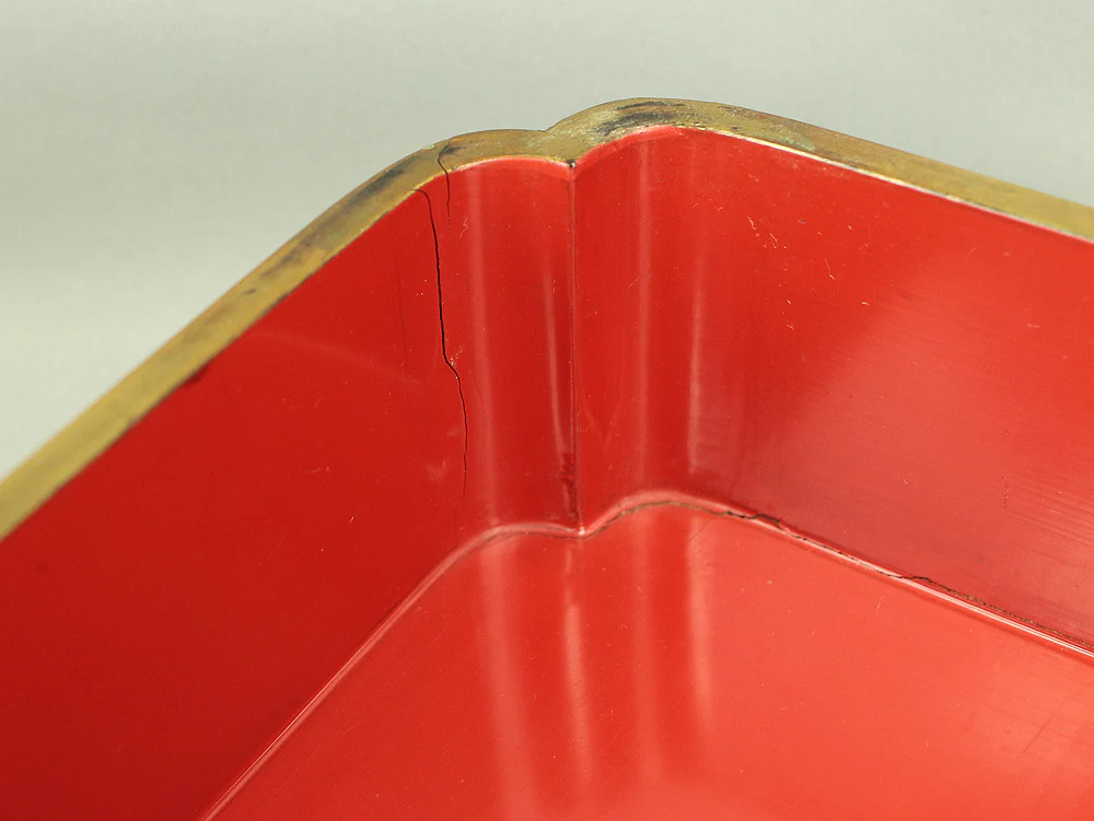 Gold Wave pattern Lacquered Five-Tiered Box Jubako Makie Gold lacquered 'Animal, Flowers and Bird' with Box VA247 - Image 158
