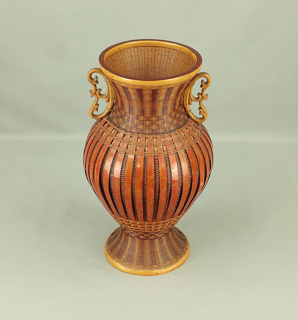 Hanakago - Japanese Bamboo Woven Flower Vase Basket with Box VA581 - Image 2