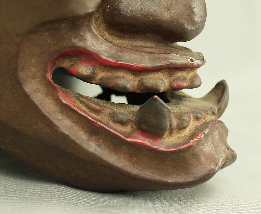 Hannya Mask Japanese Noh play Dry Lacquer Mask / Jealous Female Demon Oni VA621 - Image 16