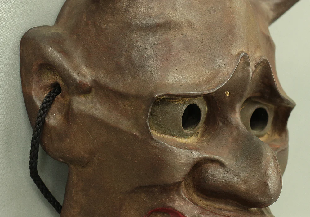 Hannya Mask Japanese Noh play Dry Lacquer Mask / Jealous Female Demon Oni VA621 - Image 5