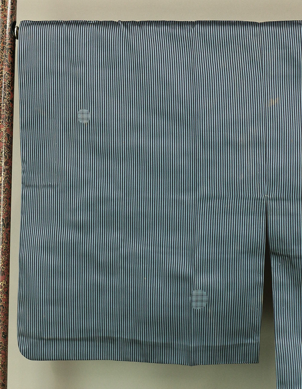 Haori Japanese Kimono Coat with Light Blue Color based Pattern Shima Stripe KI203 - Image 10