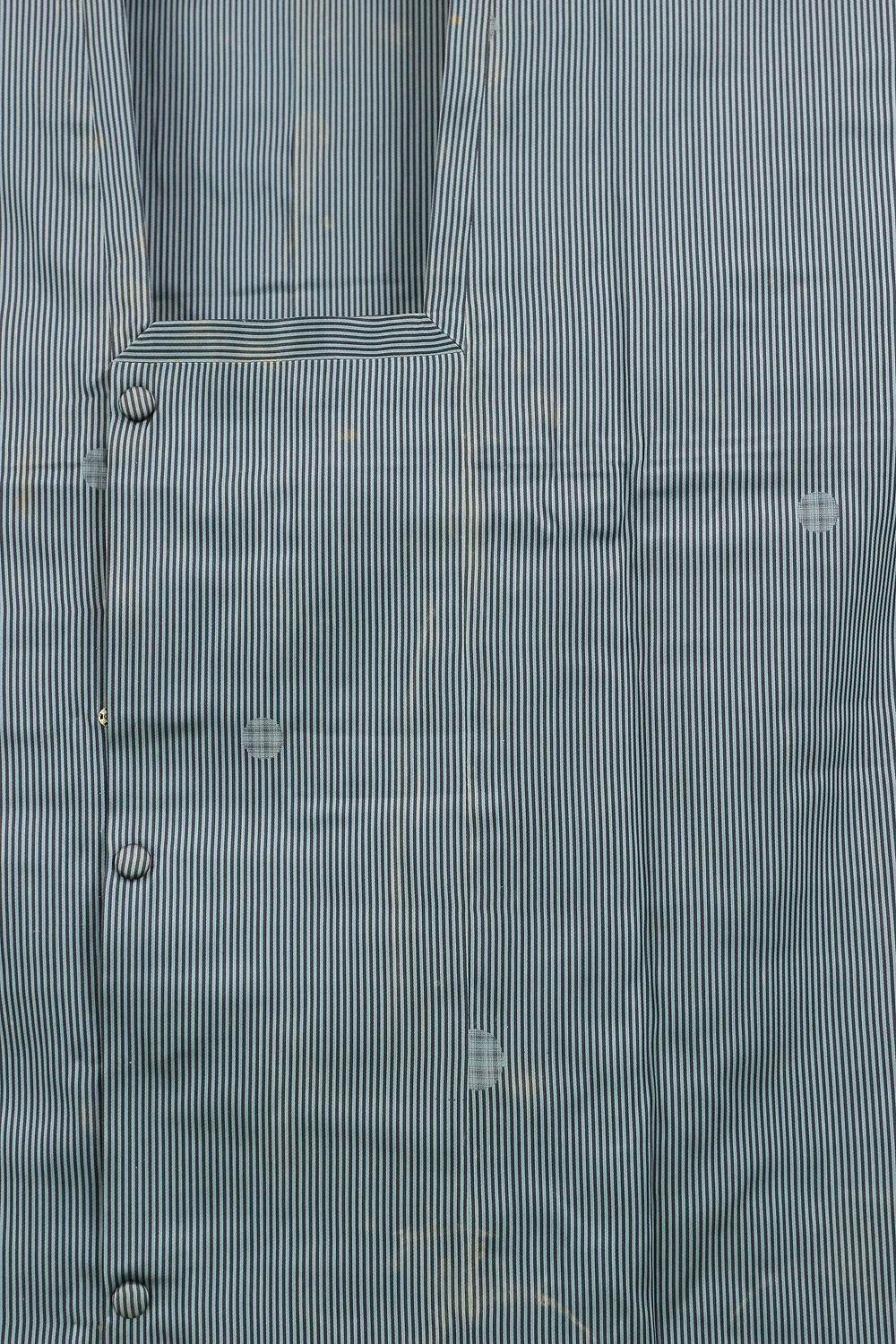 Haori Japanese Kimono Coat with Light Blue Color based Pattern Shima Stripe KI203 - Image 12