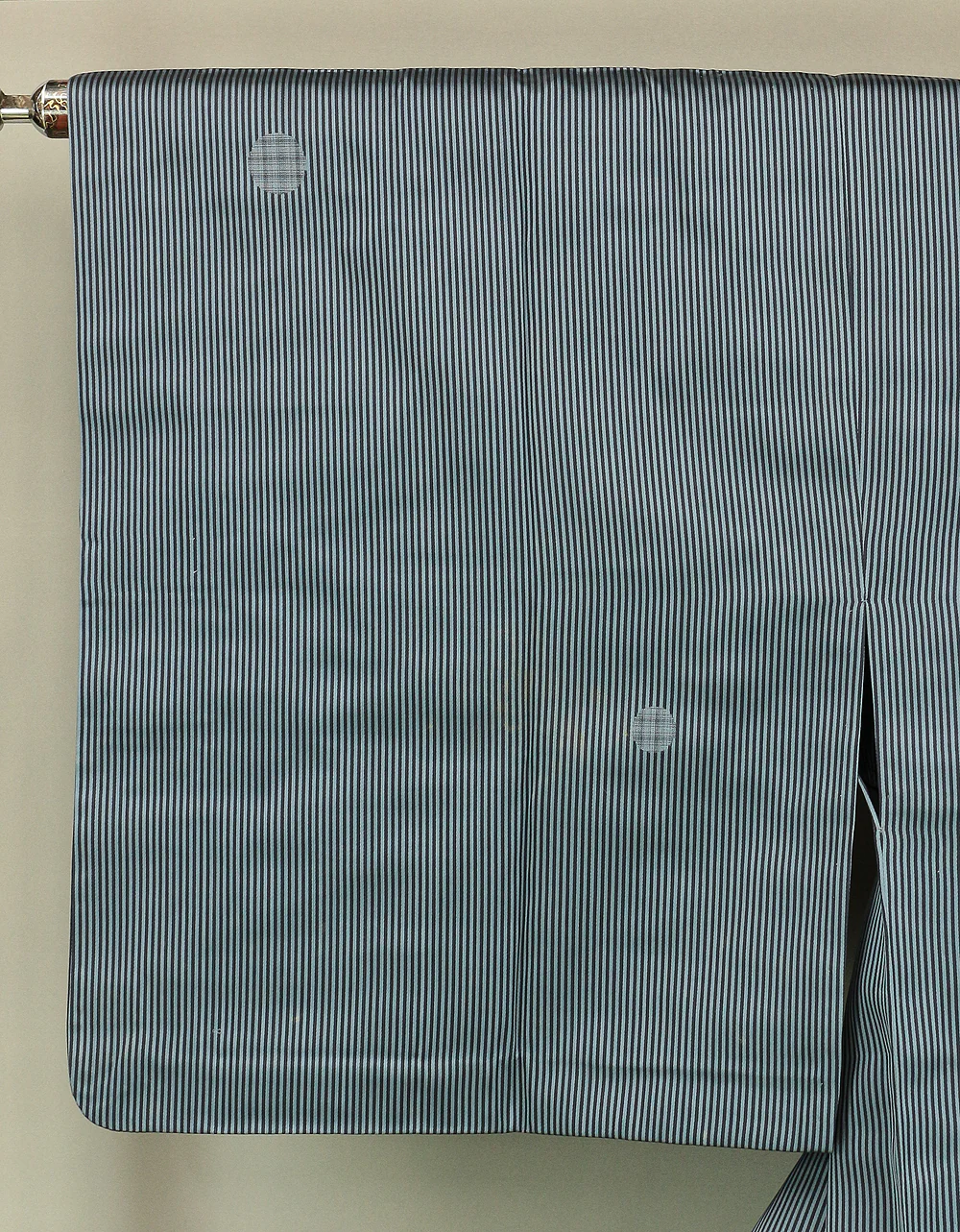 Haori Japanese Kimono Coat with Light Blue Color based Pattern Shima Stripe KI203 - Image 3