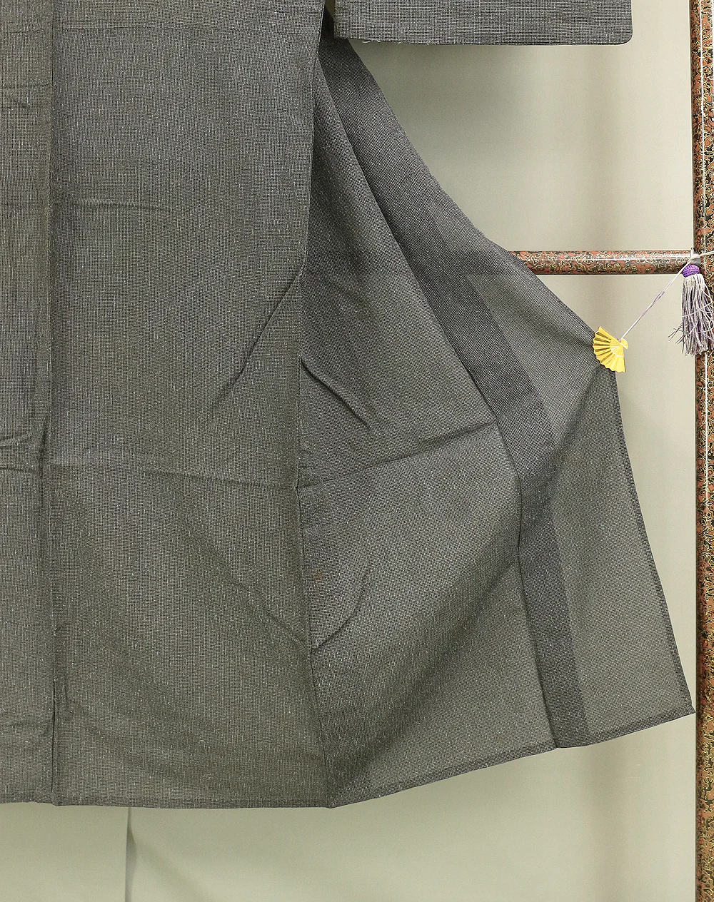 Haori Japanese Men's Kimono Coat Thin Black For Summer KI132 - Image 7