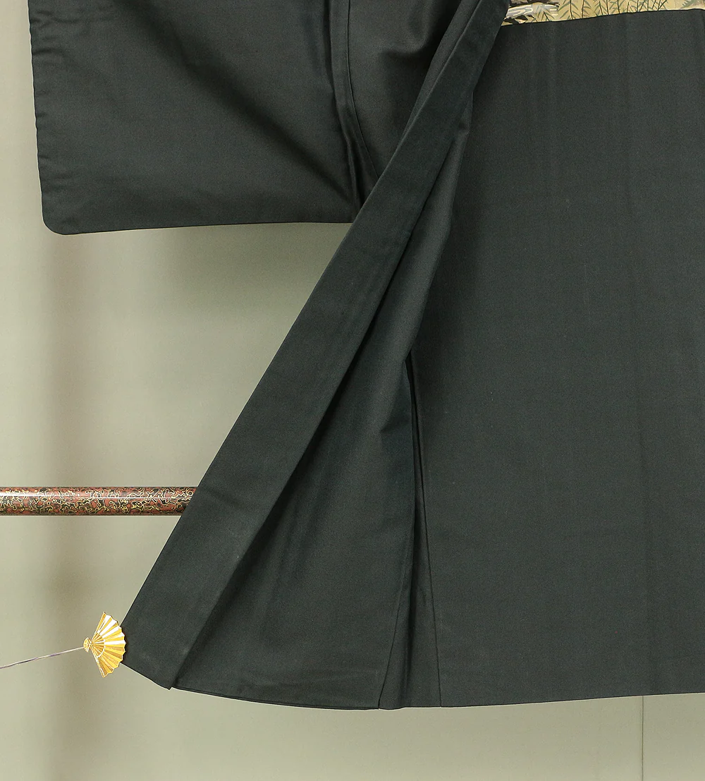 Haori Japanese Men's Kimono Coat with Black color Lining Pattern Watermill KI183 - Image 12