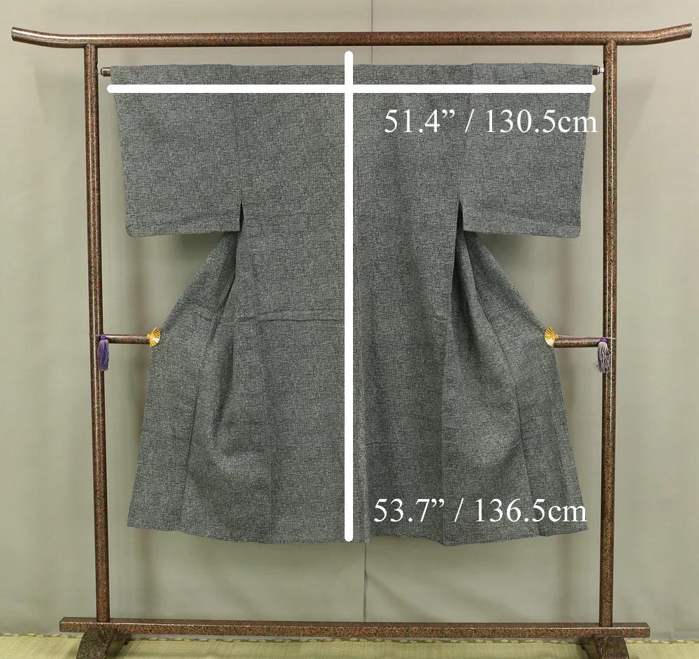 Haori Japanese Men's Kimono Coat with Grey color KI133 - Image 16