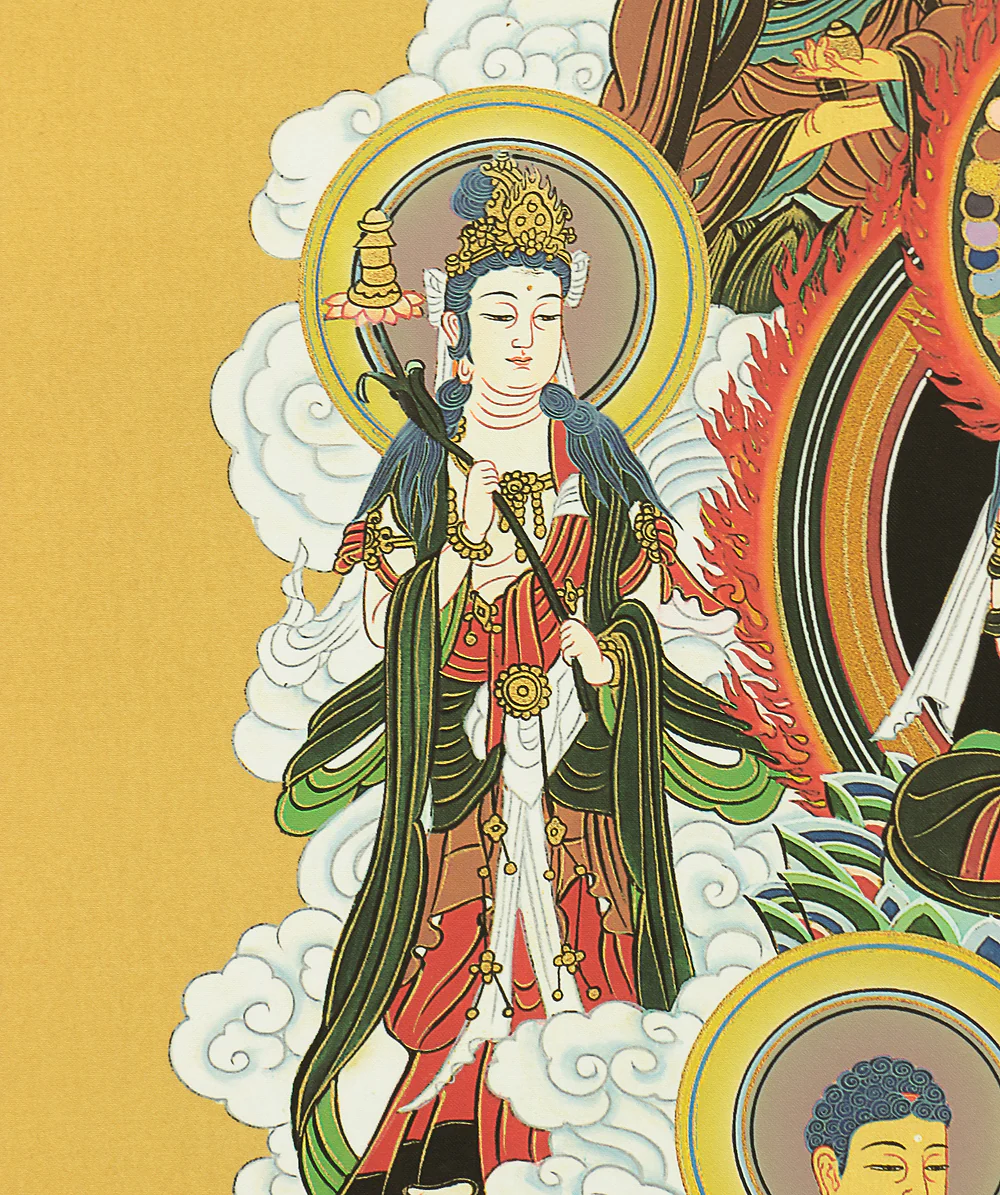 Hayashi Suiko 林翠光 (b1947) - Thirteen Buddhas in Shingon sect of Buddhism with Original Box (Tomobako) RA527 - Image 8