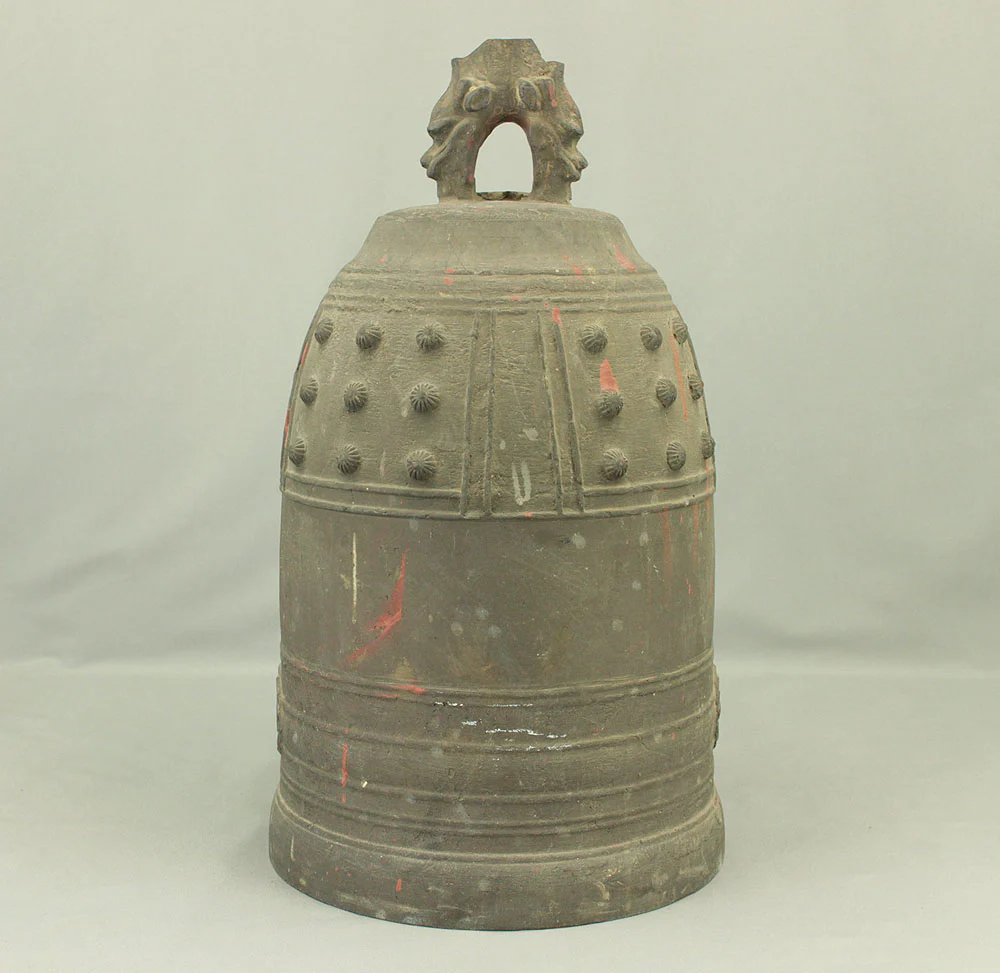 Heavy Bronze Buddhist Temple Bell Hanging Bell 'Bonsho' 43cm 12kg VA904 - Image 4