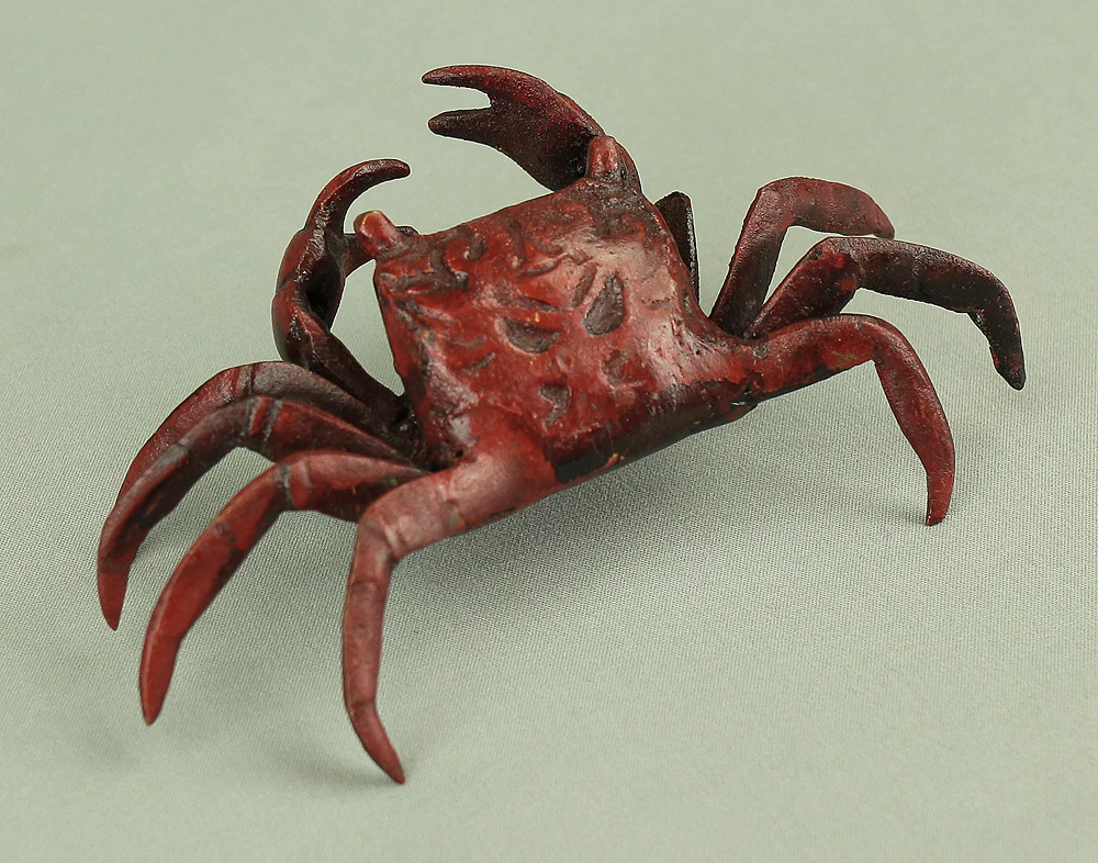 Japanese Bronze Tenpai Okimono Ornaments 'Five Crabs' for Bonsai Suiseki V978 - Image 13