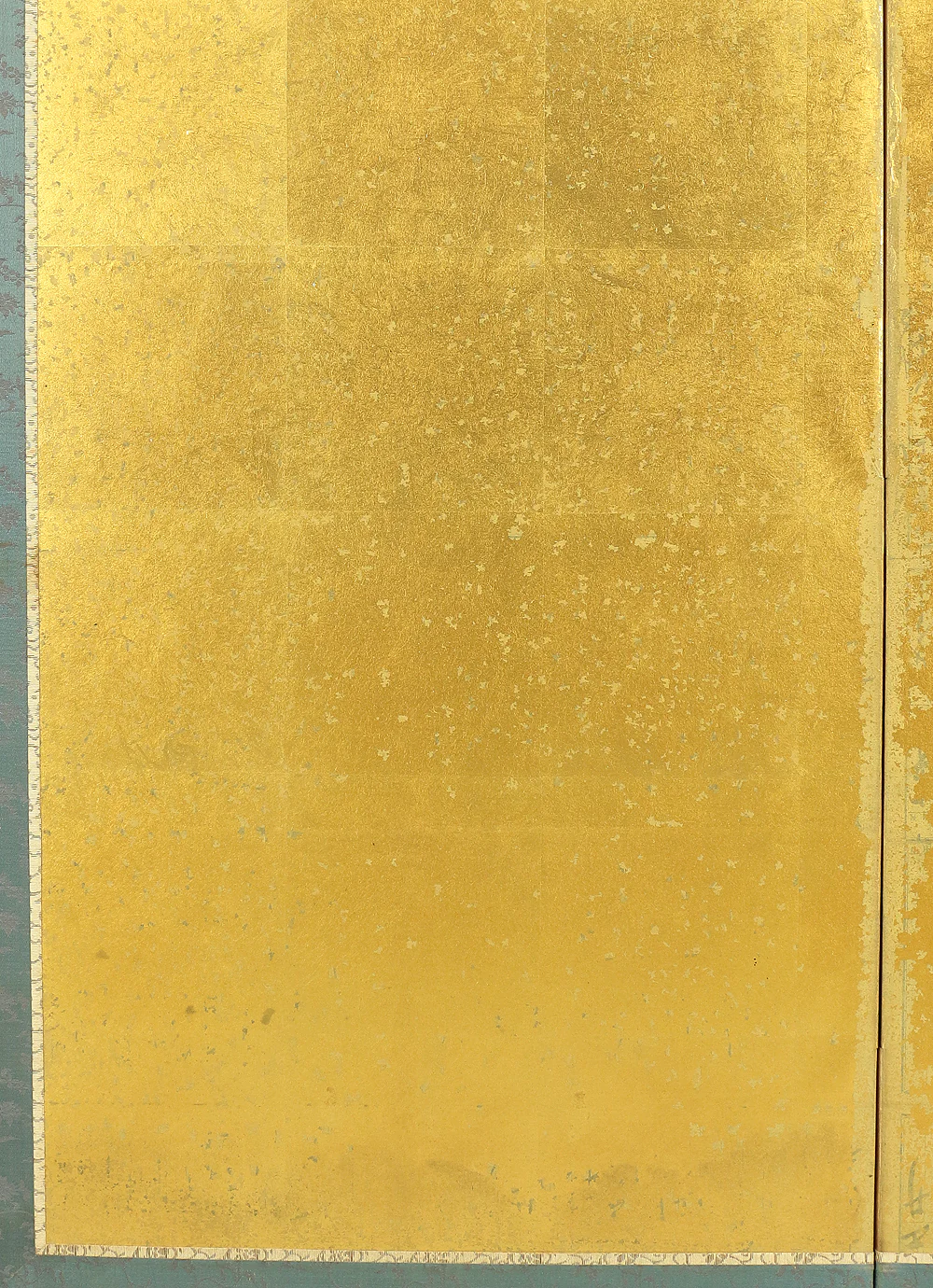 Japanese Gold-Leaf room divider Byobu 6 panels Folding screen / The beauty of shining Gold Leaf V828 - Image 32