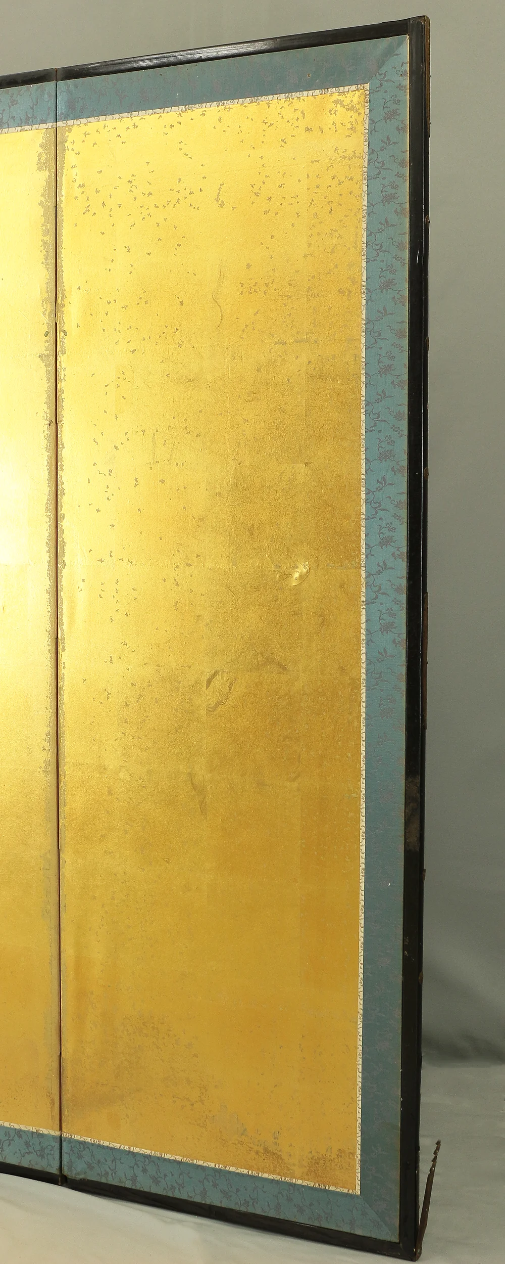 Japanese Gold-Leaf room divider Byobu 6 panels Folding screen / The beauty of shining Gold Leaf V828 - Image 4