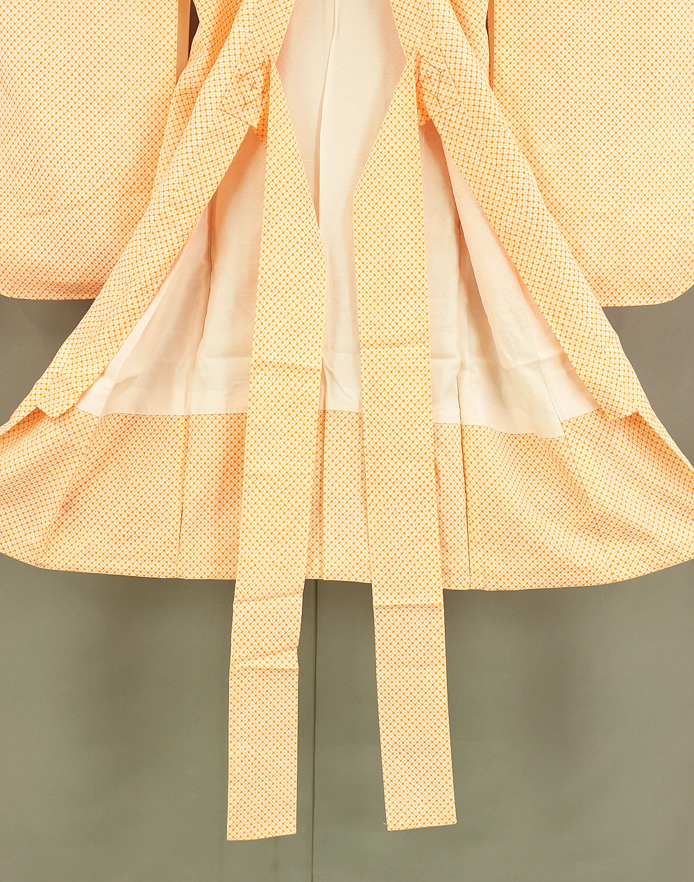 Japanese Kimono for Children Orange Color Juban Long Undergarment KI191 - Image 15