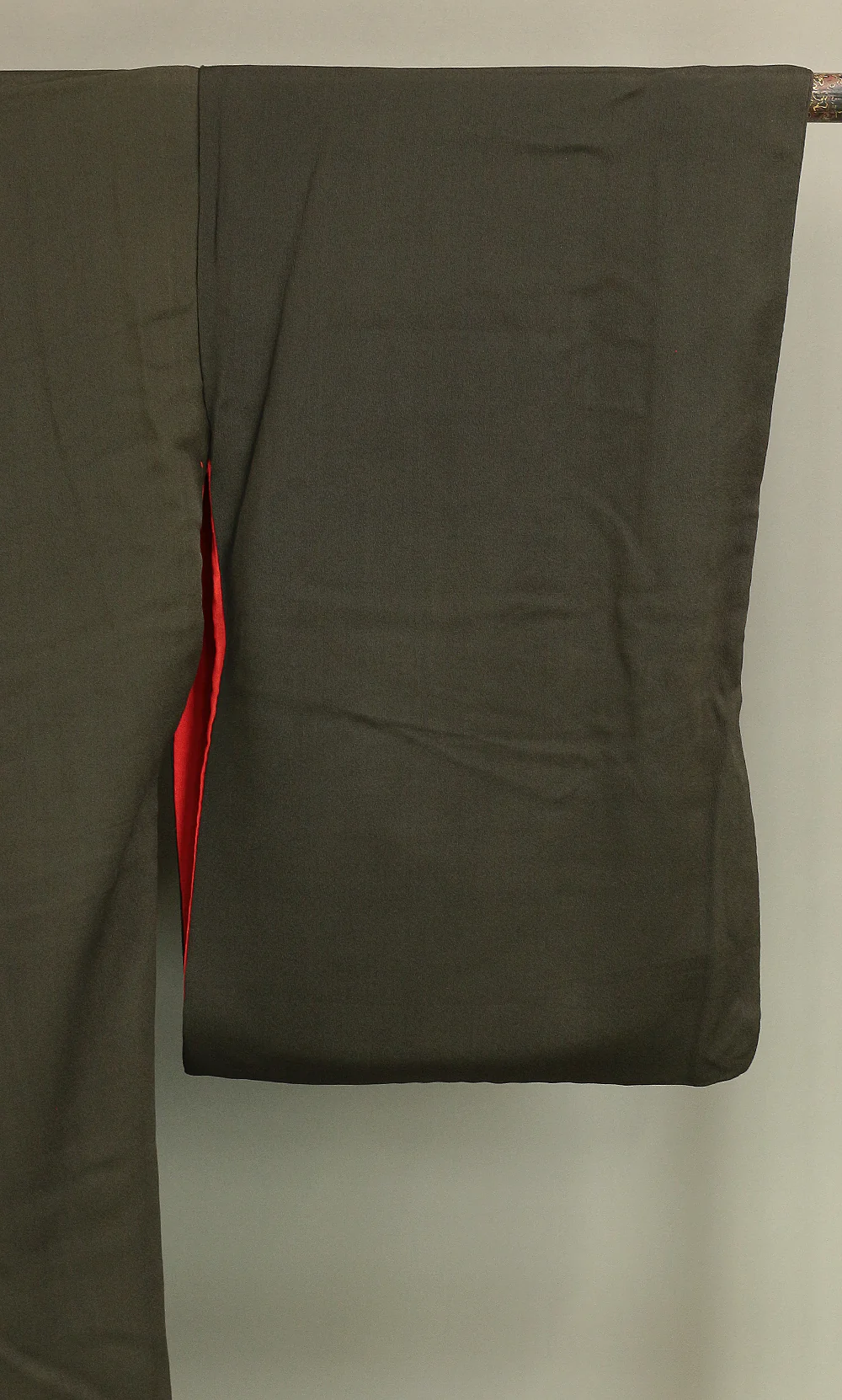 Japanese Kimono Kuro Tomesode (Black based the most formal kimono) with Black color Pattern Pine Bamboo Plum KI152 - Image 16