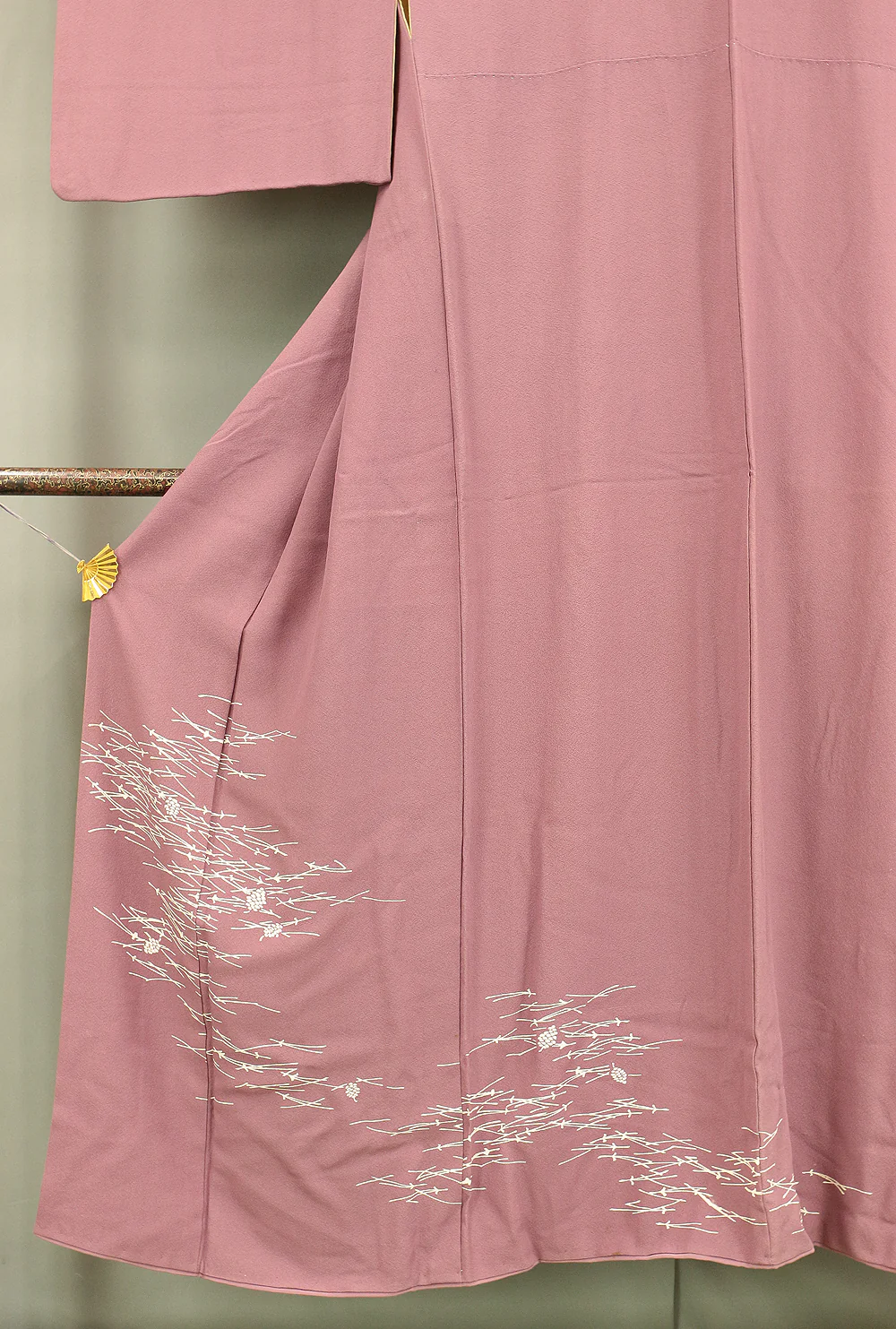 Japanese Kimono with Light Purple Color Pattern Pine Needle KI153 - Image 5