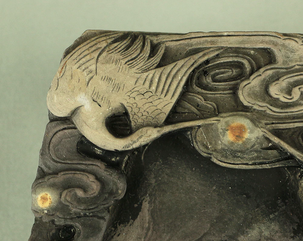Japanese Suzuribako (Inkstone Box) design of Gold Lacquered Makie 'Crane and Pine Tree' VA183 - Image 38