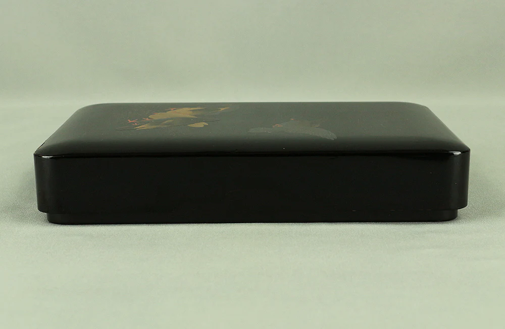 Japanese Suzuribako (Inkstone Box) design of Gold Silver Makie Lacquered 'Pigeon' VA182 - Image 18