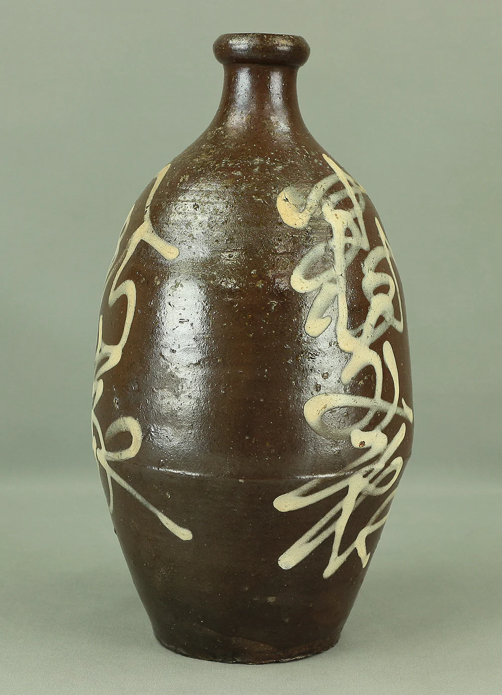 Japanese vintage Sake bottle Sake bin Tokkuri Kayoi Tokkuri 通い徳利 Binbo Tokkuri 貧乏徳利 Kashi Tokkuri 貸し徳利 V985 - Image 7