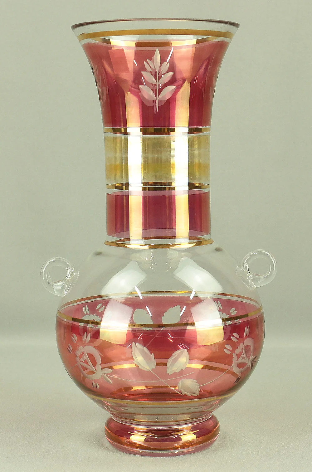 KAMEI GLASS - made in Romania, Glass Flower Vase VA381 - Image 4