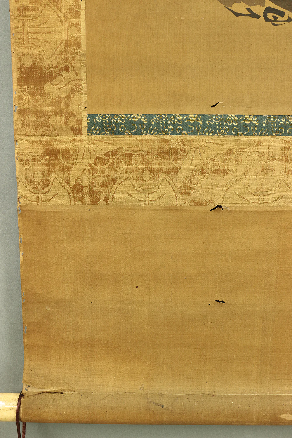狩野洞琳 KANO DORIN Kano school Japanese antique art kakejiku kakemono  wall hanging scroll / Fukurokuju, Rising sun & Pine Tree with Box E775 - Image 10