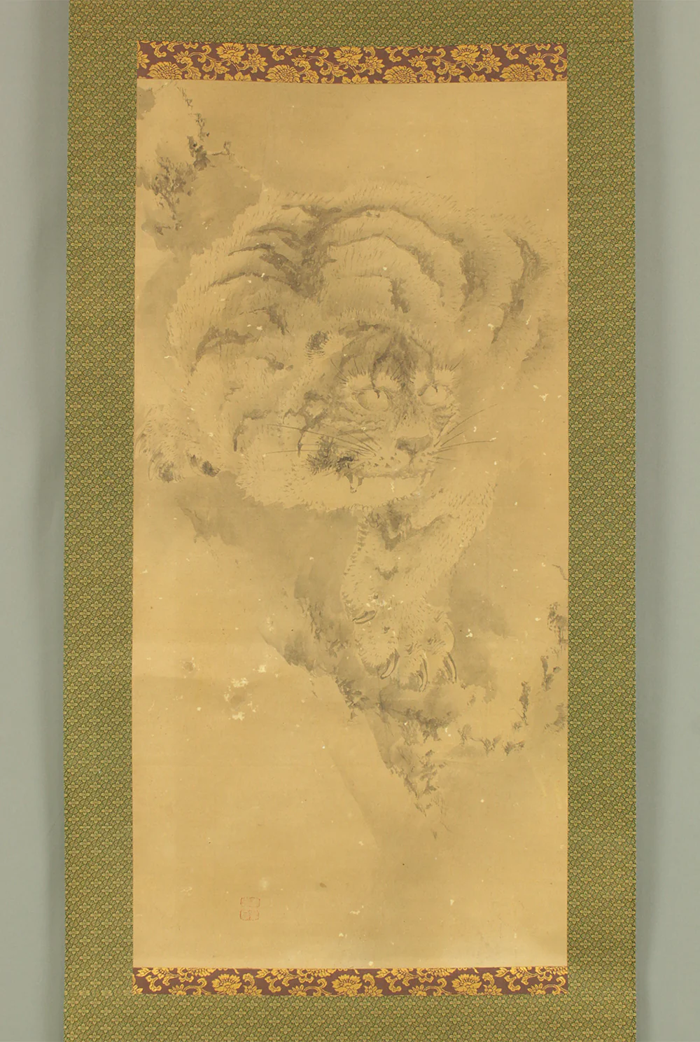 Kishi School Painter Japanese antique art paired kakejiku kakemono wall hanging scrolls / Dragon and Tiger with BoxRD404 - Image 14