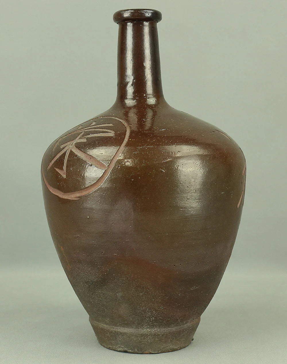 Komatsushima 小松島 Japanese vintage Sake bottle Sake bin Tokkuri V986 - Image 5