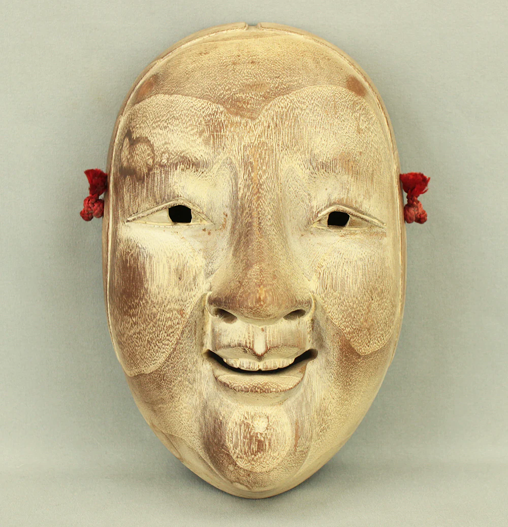 Koomote 小面 Young Female Mask / Japanese Traditional Noh Wooden folk craft mask by 龍仙 Ryusen - 1977 (Showa52) VA696 - Image 15