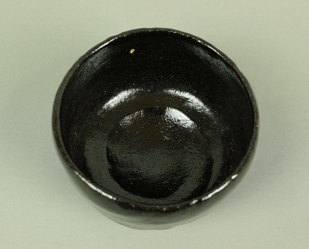 黒楽 KURORAKU Tea Bowl 川崎和楽 KAWASAKI WARAKU Original Box Tea Ceremony / Japan Raku ware Traditional Kiln Craft Culture Tea ceremony Pottery - Image 7
