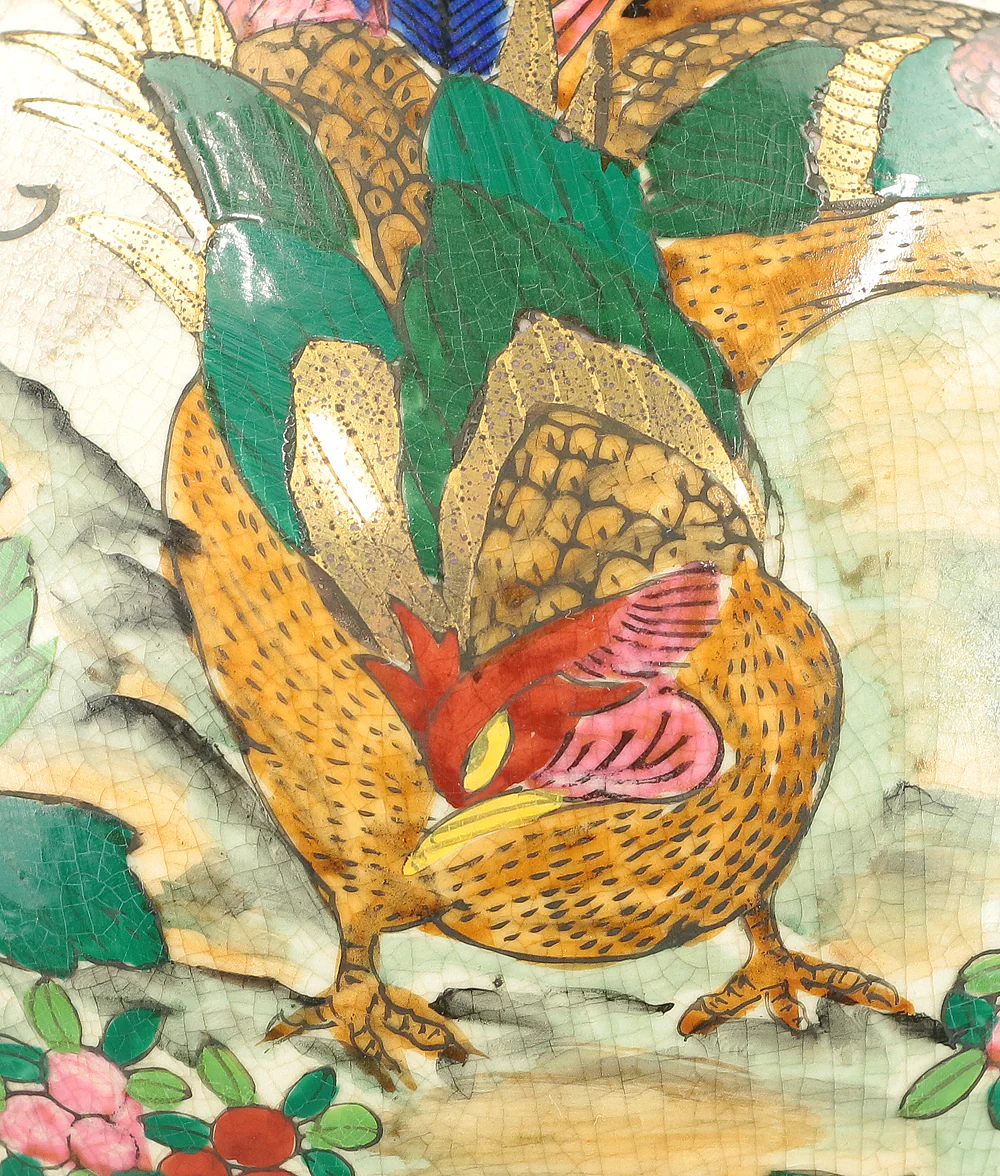 Kutani ware 'Flowers and Birds' Large Flower Vase Decorative Vase 47.4cm VA317 - Image 15