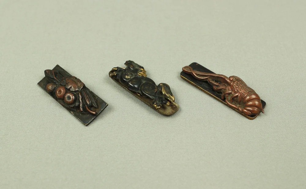 Menuki 10pcs Japanese antique samurai Musha Warrior Katana sword hilt ornaments parts decoration V563 - Image 6