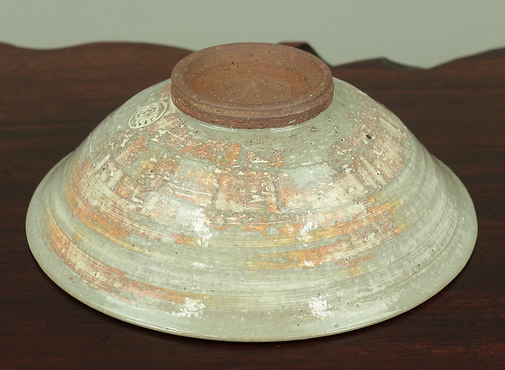 Mishima Tea Bowl Chinese Poem decoration Kurodehara kiln with Original Box (Tomobako) / Japanese Tea Ceremony Utensil VA147 - Image 12