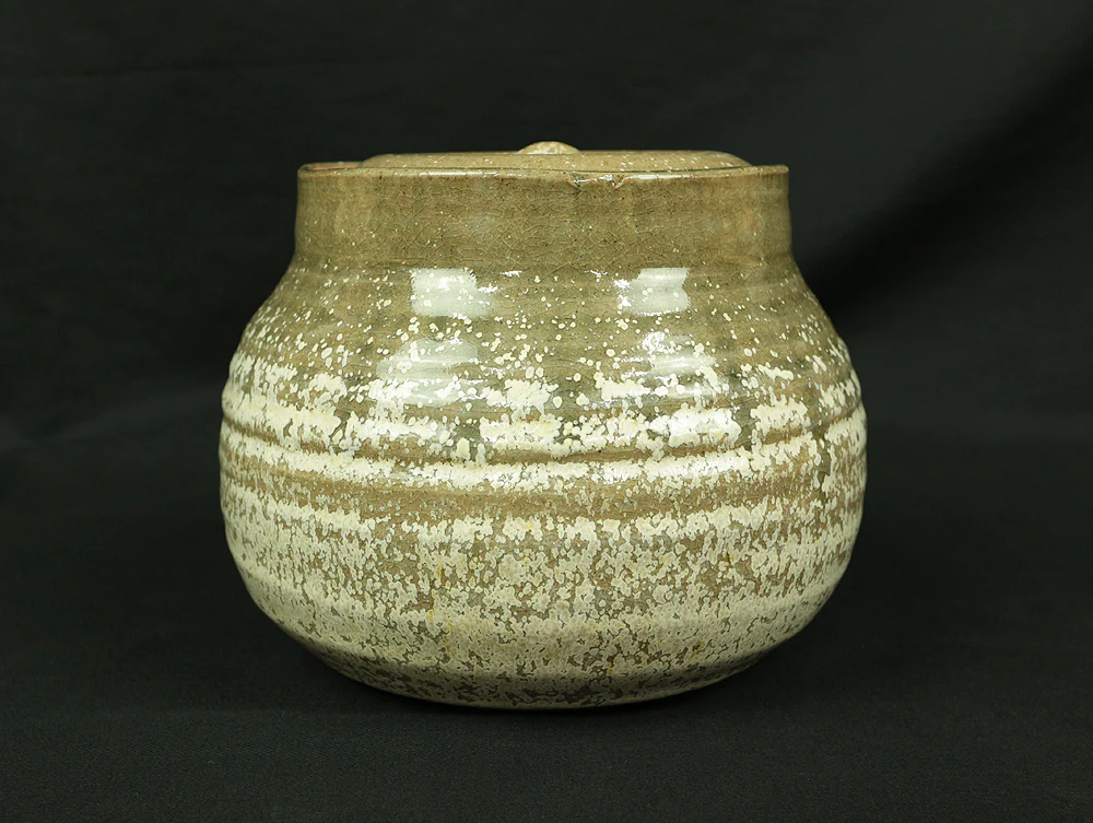 水指 MIZUSASHI Fresh water container by 黒川清雪 Kurokawa Seisetsu 1931~ Japanese Tea ceremony with Box V188 / Japan Tea utensils - Image 3