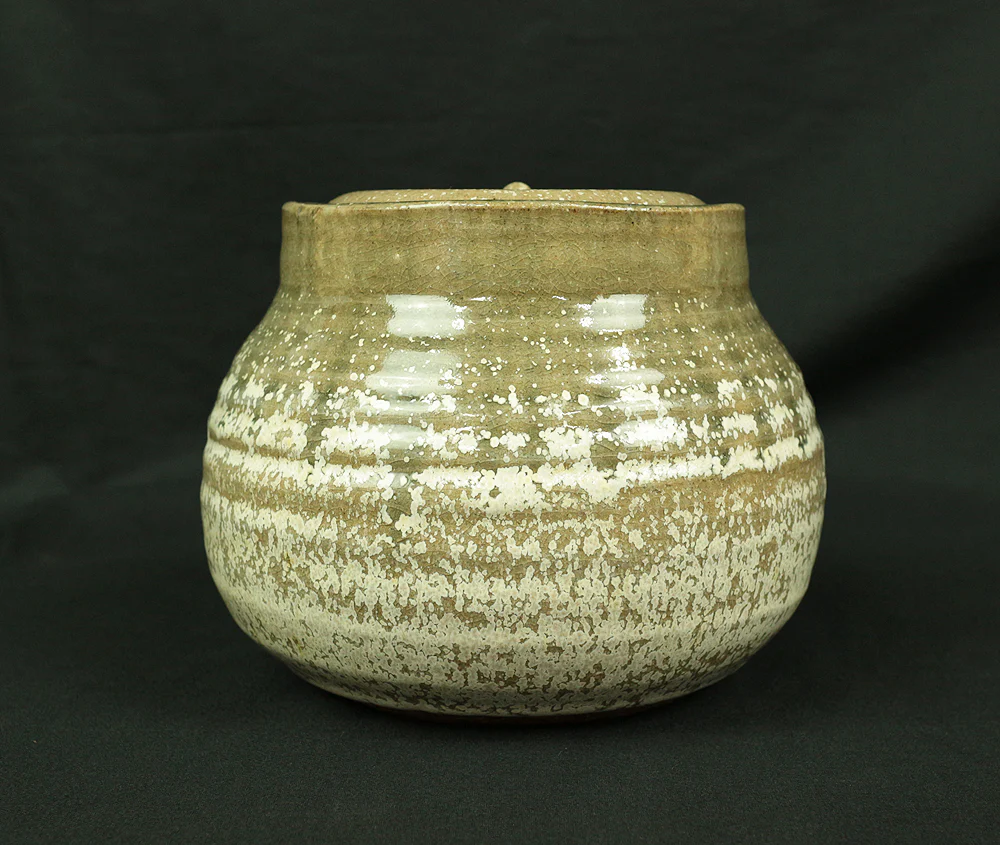 水指 MIZUSASHI Fresh water container by 黒川清雪 Kurokawa Seisetsu 1931~ Japanese Tea ceremony with Box V188 / Japan Tea utensils - Image 4