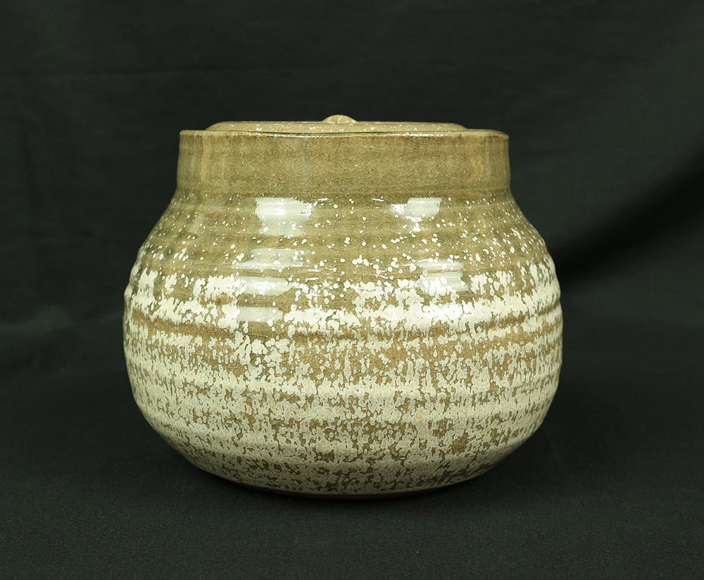 水指 MIZUSASHI Fresh water container by 黒川清雪 Kurokawa Seisetsu 1931~ Japanese Tea ceremony with Box V188 / Japan Tea utensils - Image 6