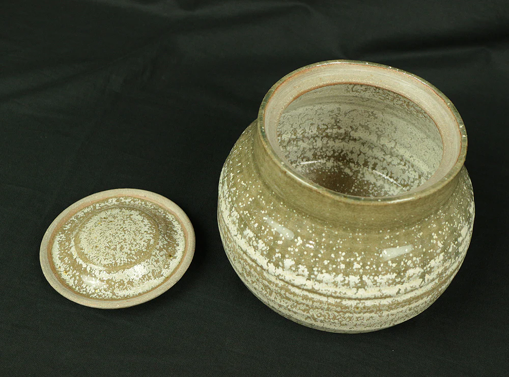 水指 MIZUSASHI Fresh water container by 黒川清雪 Kurokawa Seisetsu 1931~ Japanese Tea ceremony with Box V188 / Japan Tea utensils - Image 8
