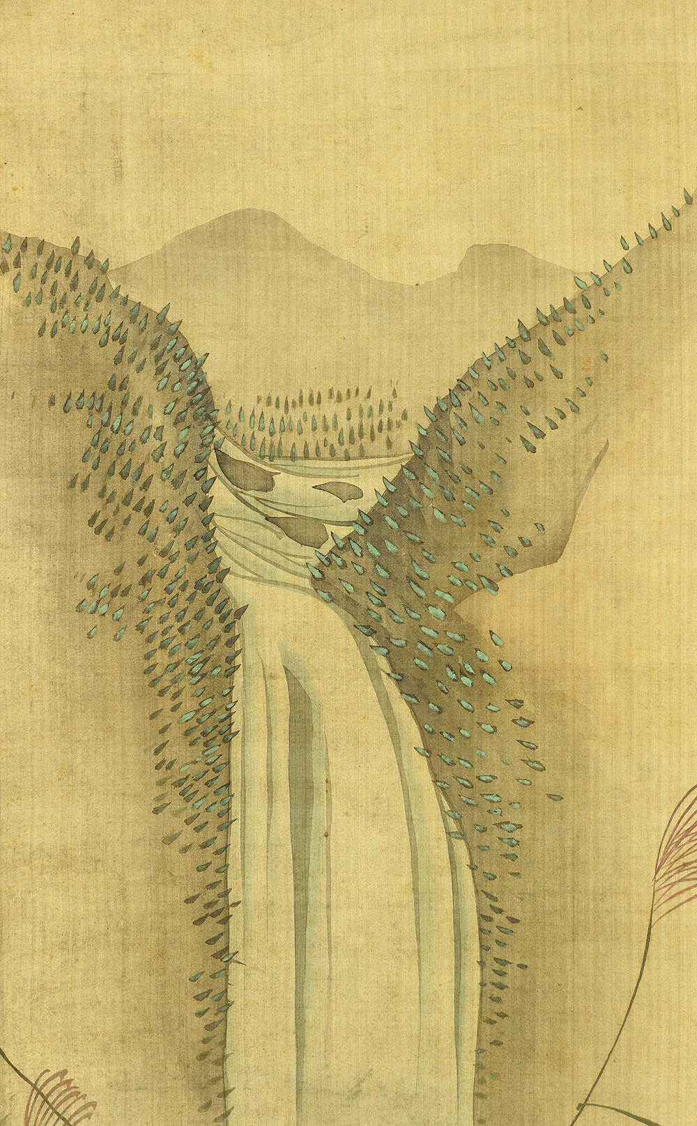 森徹山 MORI TETSUZAN 1775~1841 "Wild Bore & Waterfall" with Box / Japanese antique art kakejiku kakemono wall hanging scroll painting - Image 6
