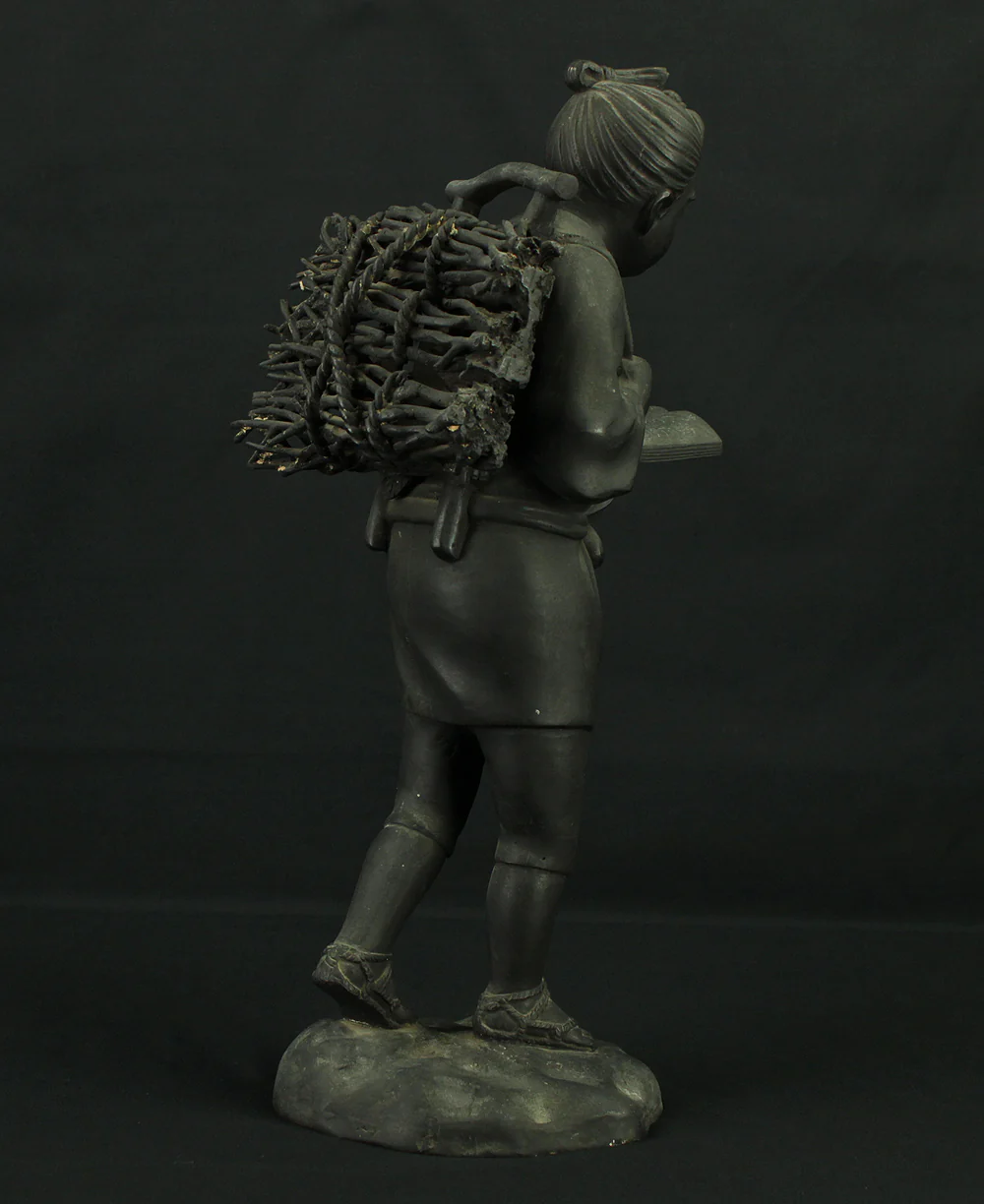 Ninomiya Kinjiro / Ninomiya Sontoku Bronze Statue 45cm 6.2kg Okimono VA746 - Image 5