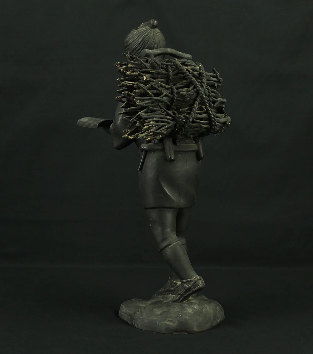 Ninomiya Kinjiro / Ninomiya Sontoku Bronze Statue 45cm 6.2kg Okimono VA746 - Image 7