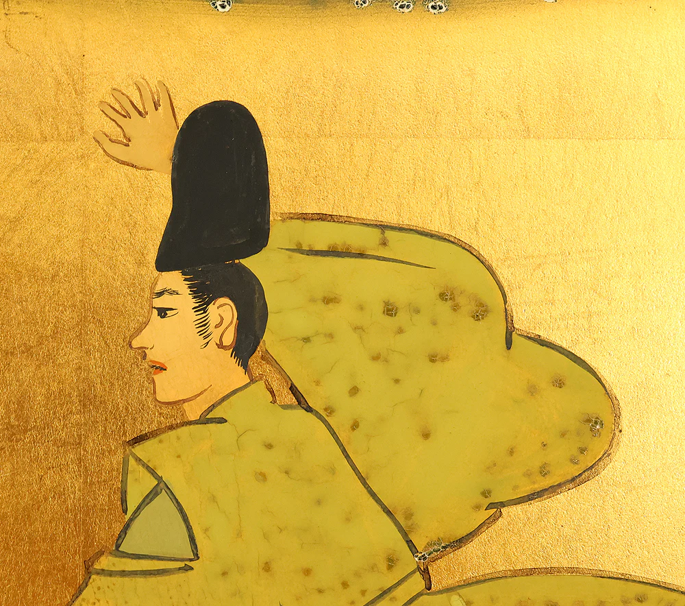 Order Item: Genji Monogatari (Tale of the Genji) / Japanese Room Divider Byobu 4 panels Folding Screen / VA919 - Image 21