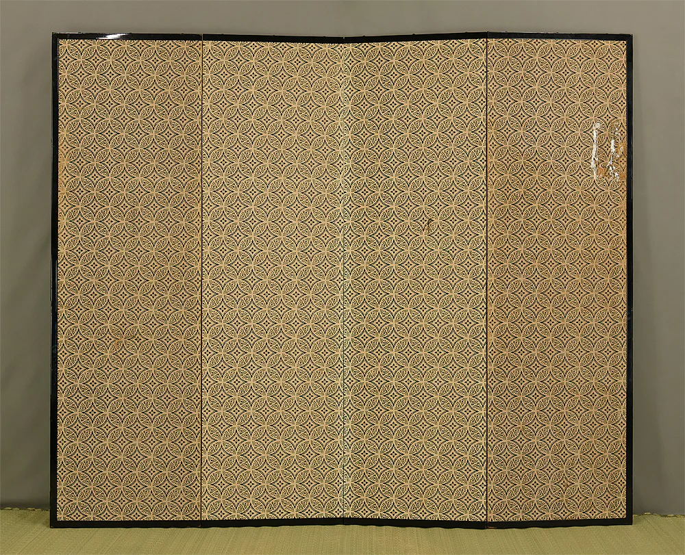 Order Item: Genji Monogatari (Tale of the Genji) / Japanese Room Divider Byobu 4 panels Folding Screen / VA919 - Image 33