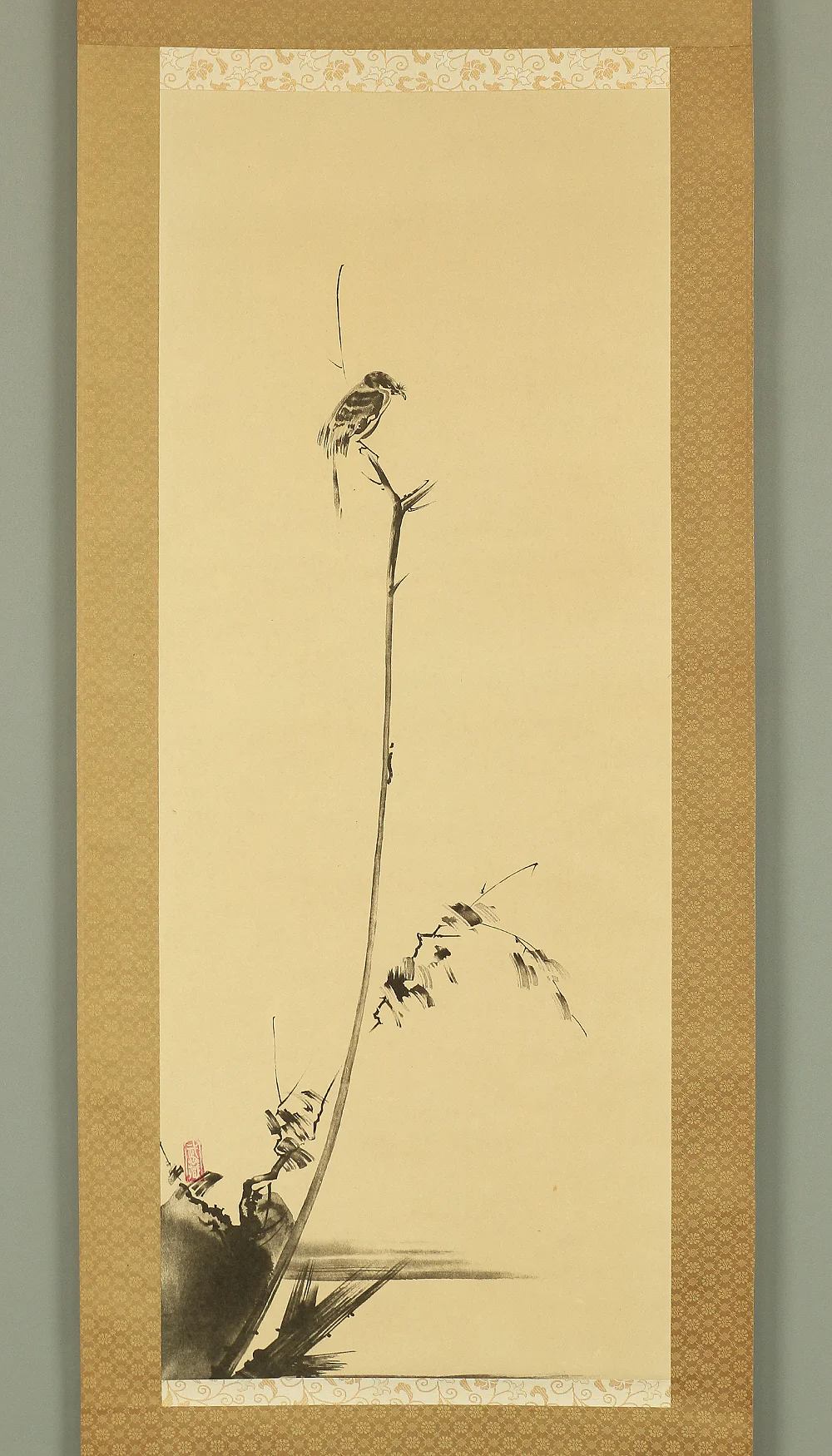 Order item: Reproduction Print 宮本武蔵 Miyamoto Musashi Japanese art kakejiku kakemono wall hanging scroll / Shrike on Bare Tree RA451 - Image 2
