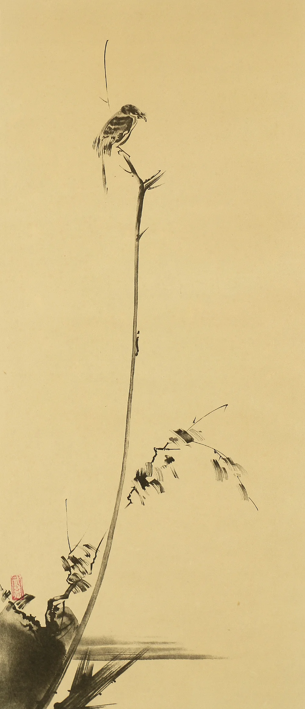 Order item: Reproduction Print 宮本武蔵 Miyamoto Musashi Japanese art kakejiku kakemono wall hanging scroll / Shrike on Bare Tree RA451 - Image 4