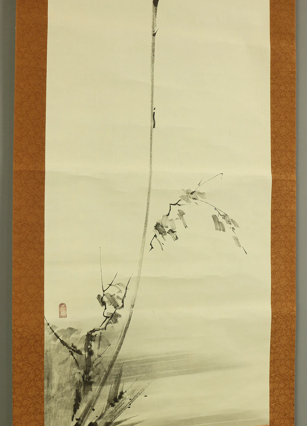 Order item: Reproduction Print 宮本武蔵 Miyamoto Musashi Japanese art kakejiku kakemono wall hanging scroll / Shrike on Bare Tree with Box RC181 - Image 10