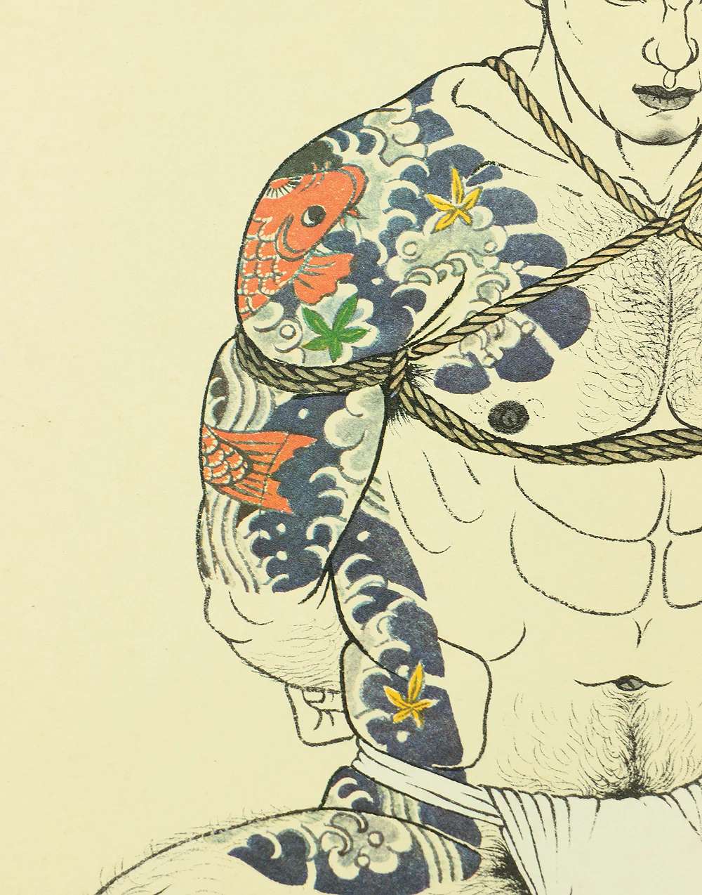 Ordered item: 三島剛 Mishima Gō (1924-1988) Japanese art Lithograph From "Mishima Gō gashū Wakamono" 三島剛画集 若者 (Mishima Go Book of Pictures of Young Men) NW209 - Image 5